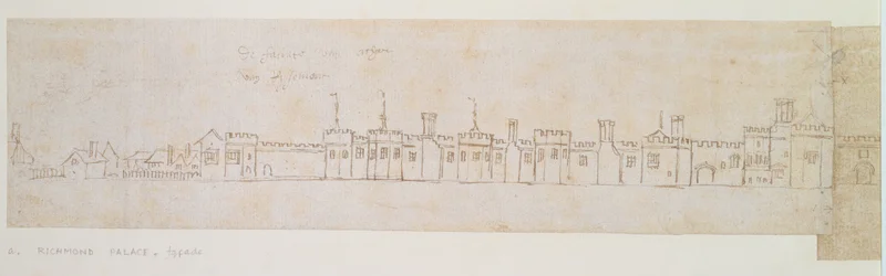 Mur extérieur du palais de Richmond, 16ème siècle